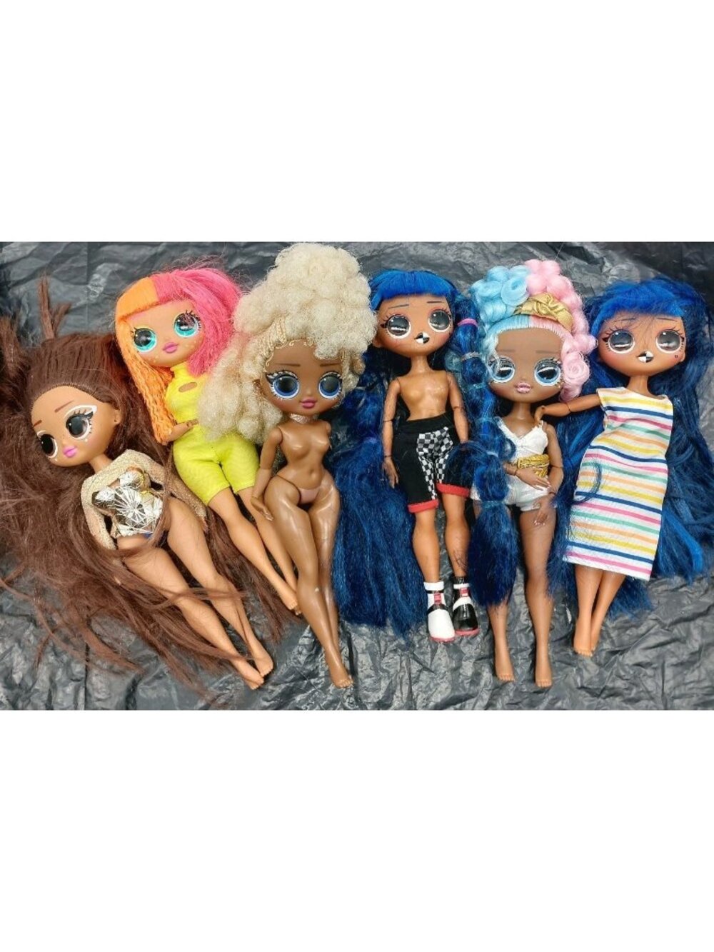 LOL Large Dolls Set Of 6 Various Years 9" READ